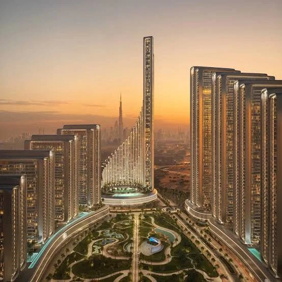 Binghatti City, Il parco e la torre simbolo