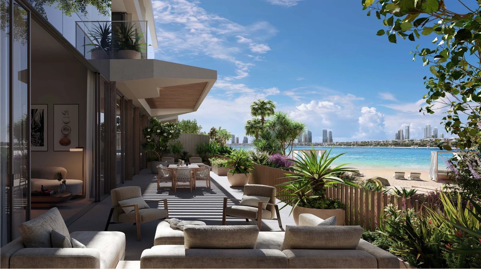 Palm Central, Balcone vista mare