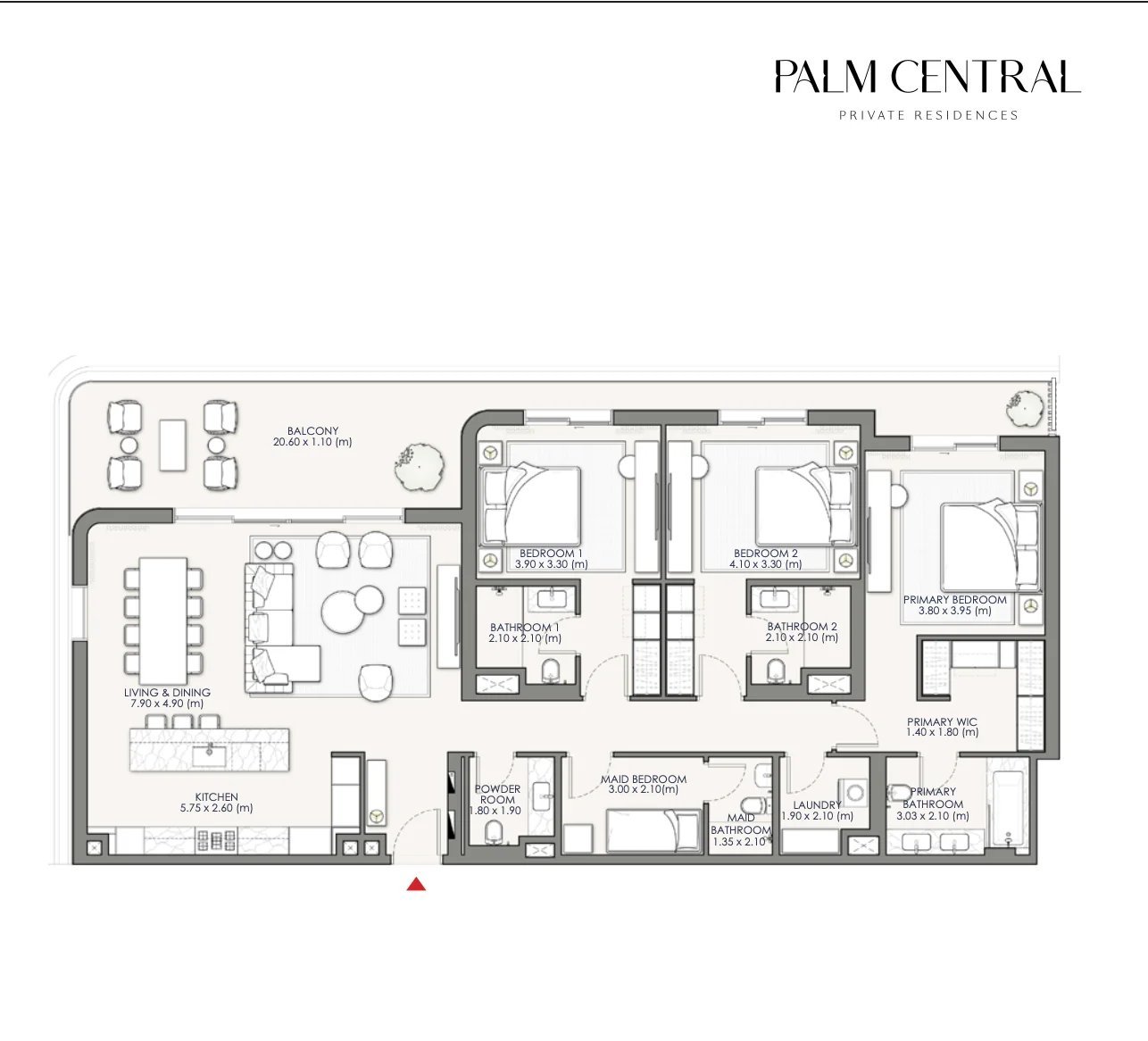 Palm Central, 3 camere