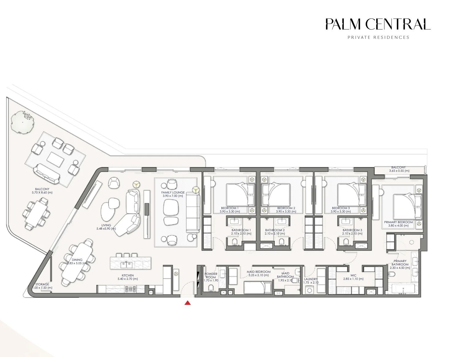 Palm Central, 4 camere