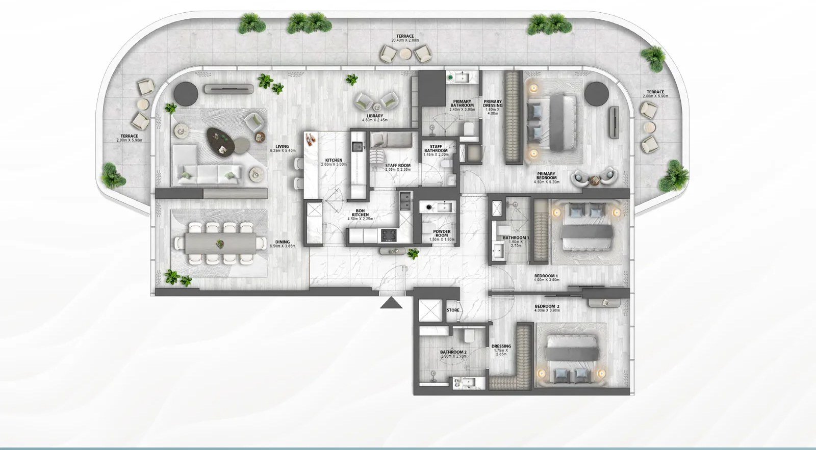 Passo by Beyond, 3 camere con library