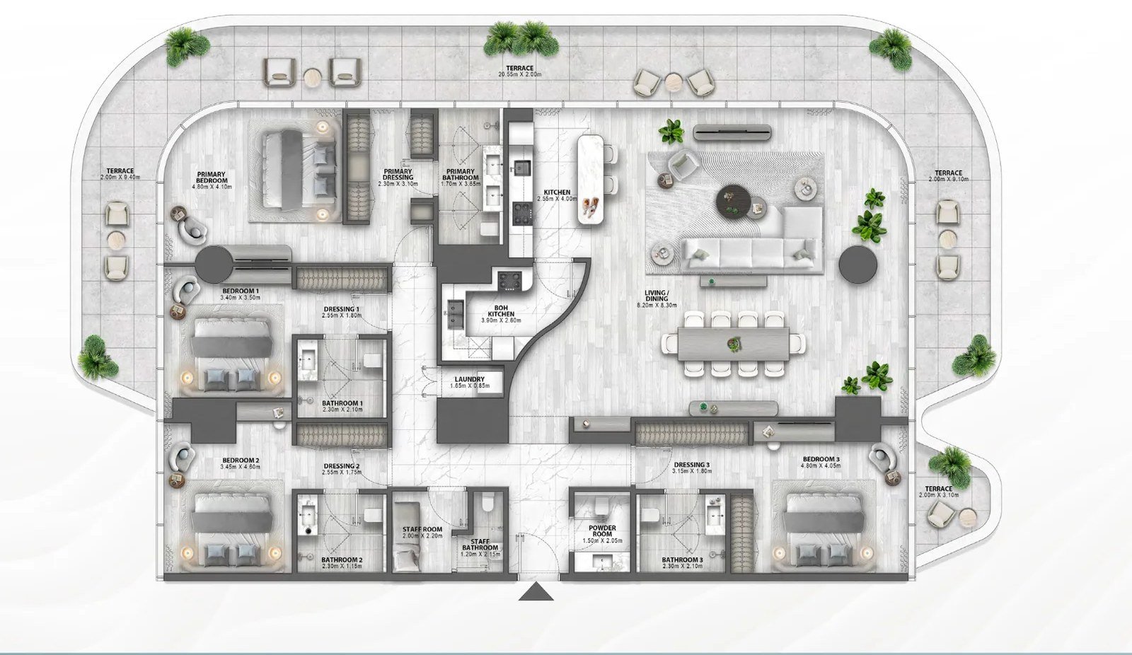 Passo by Beyond, 4 camere con terrazze panoramiche