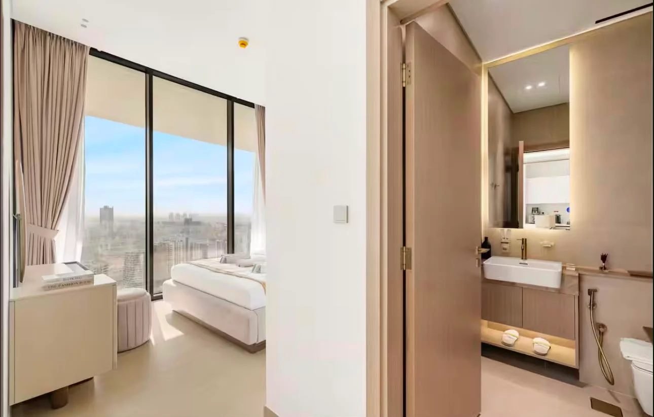 Binghatti Phantom 1BR, Living room with view