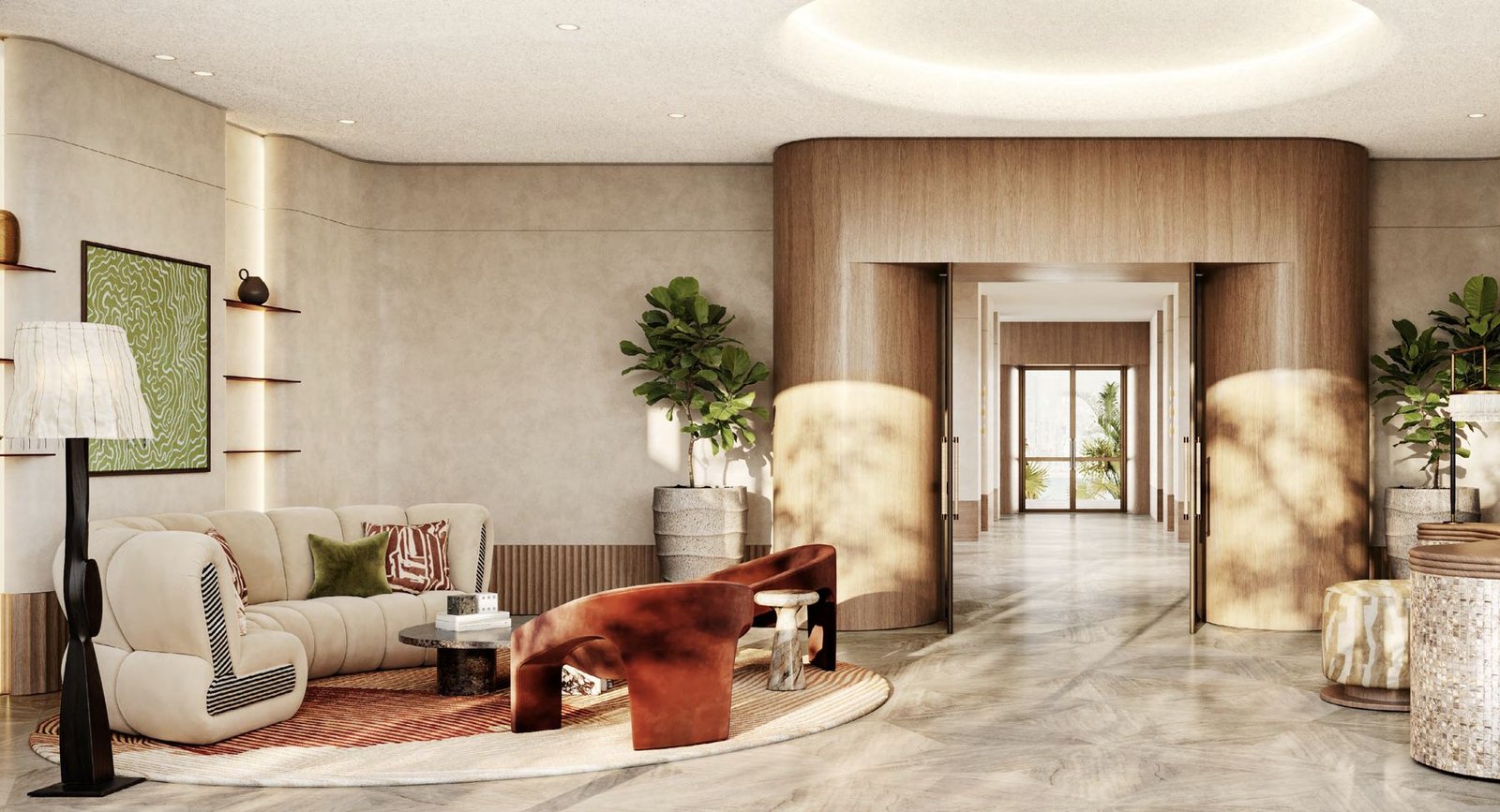 Solaya, Arrival lobby